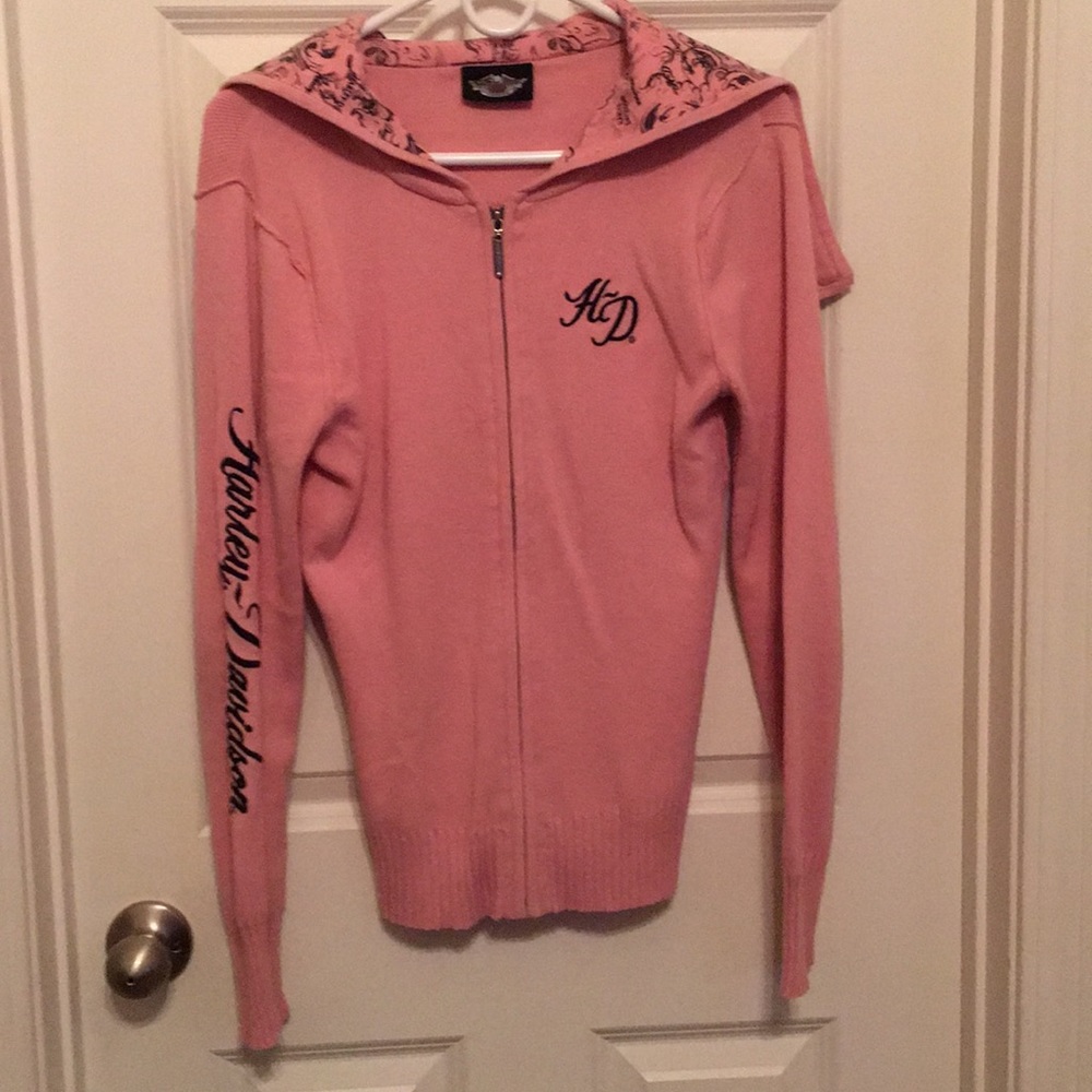 Pink Harley Davidson sweater